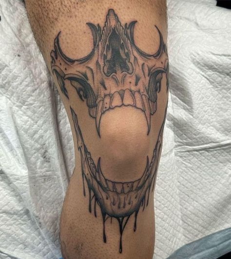 Goth Tattoo, Dibujos Tattoo, Muster Tattoos, Flash Tattoo Designs, Creepy Tattoos, Geniale Tattoos, Tattoo Style Drawings, Tattoo Girls, Knee Tattoo