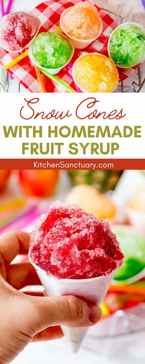 Natural Shaved Ice Syrup, Homemade Slushie Syrup, Shaved Ice Recipe Homemade, Diy Snowcone Syrup, Healthy Snow Cones, Healthy Shaved Ice, How To Make Shaved Ice Syrup, Snocone Syrup Recipes, Dye Free Snow Cone Syrup