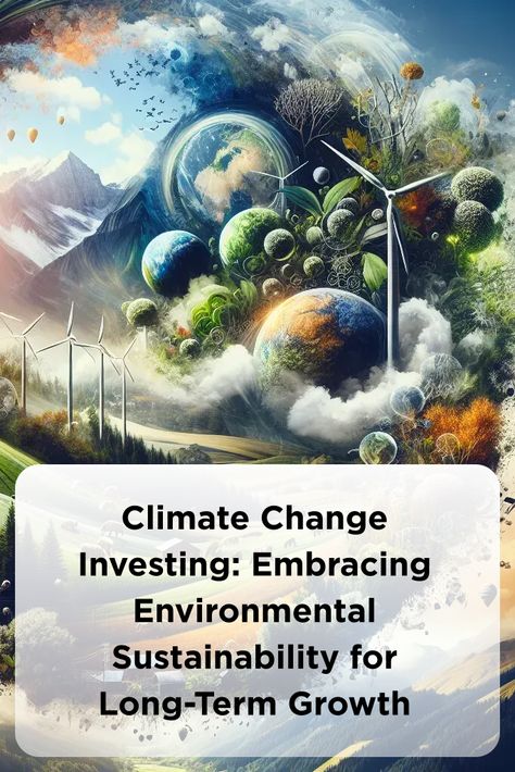 Climate Change Investing: Embracing Environmental Sustainability for Long-Term Growth Sustainable Investing, Environmental Consciousness, Risk Management Strategies, Global Awareness, Environmental Sustainability, Generation Z, Environmental Conservation, Renewable Sources Of Energy, Investment Portfolio