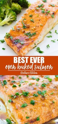 Healthy Dinner Recipes Salmon, Dinner Recipes Salmon, Oven Baked Salmon Recipes, Salmon Recipes Oven, Salmon Recipes Baked Healthy, Baked Salmon Recipe, Recipes Salmon, Resep Seafood, Oven Baked Salmon