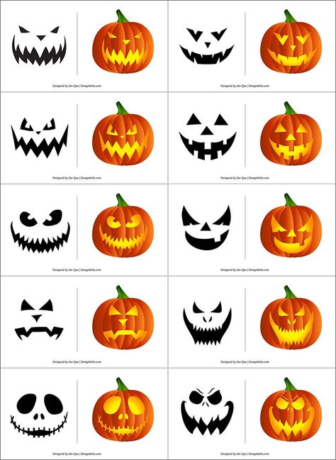 290+ Free Printable Halloween Pumpkin Carving Stencils, Patterns, Designs, Faces & Ideas Pumpkin Faces Carving Ideas, Ideas For Halloween Pumpkins, Pumpkin Mouth Ideas, Faces To Carve On Pumpkins, Scary Pumpkin Carving Easy, Pumpkin Eyes Carving, Halloween Pumpkin Design, Halloween Pumpkin Ideas Easy, Pumpkin Carving Ideas Step By Step