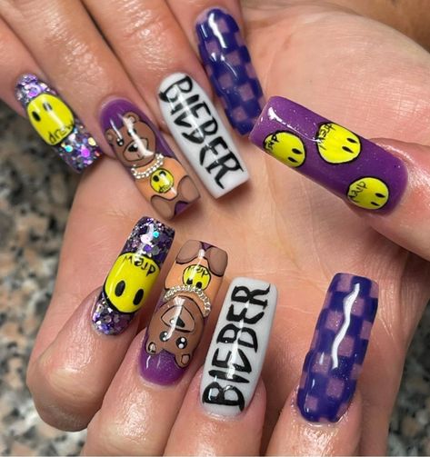 I Love Justin Bieber, Love Justin Bieber, Diy Nail Designs, Makeup Looks Tutorial, Dream Nails, Nail Tech, Diy Nails, Justin Bieber, See You