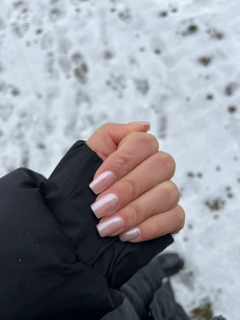 color milk white and chrome powder on top Milk Chrome Nails, Hailey Bieber Chrome Nails, Hailey Bieber Chrome, Chrome Powder, Chrome Nails, Hailey Bieber, Milk, Nails, White