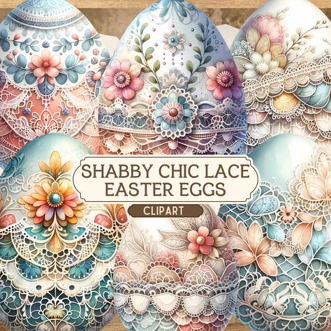 Lace Clipart, Spring Scrapbook, Shabby Chic Easter, Scrapbooking Kit, Journal Kit, Kit Digital, Vintage Ephemera, I'm Happy, Im Happy