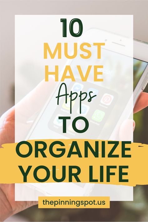 Here are the 10 best apps to organize your life consisting of the top 10 apps designed to help you stay on top of your tasks, appointments & goals that include free apps to help you organize your lif as well as the best apps to help you organize your life seamlessly whether you need help with scheduling, finances task management etc. This post covers everything you need to know about the top 10 apps for life organization so click through to optimize your life and achieve your goals effortlessly. Meal Planning Apps Free, Apps You Need, Best Organization Apps, Apps For Productivity, Habit App, Task Management App, Meal Planning App, Budget App, Planning Apps