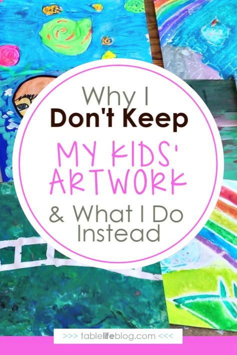 Confession time: my kids spend tons of time working on art, but I don't always keep my kids' artwork. Here's why I don't keep it and what I do instead.  #homeschooling #homeschoolart #kidsart #homeschoolparents #ihsnet Storing Kids Artwork, Save Kids Artwork, Well Educated, Childrens Artwork, Kids Memories, Homeschool Art, I Don't Always, Kids Artwork, Organization Kids