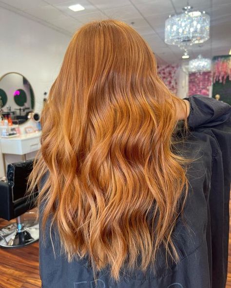 Copper Gold Hair, Golden Copper Hair Color, Fall Hair Inspo, Textured Hairstyles, Hair Cut Ideas, Cowboy Copper, Braided Crown, Braided Crown Hairstyles, Copper Balayage