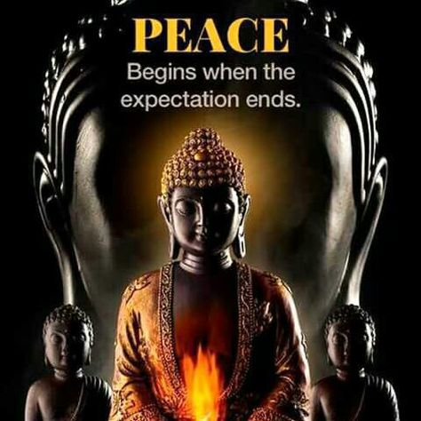 Peace begins when expectations end🙏🏻🌈 ॐ.....z❤️NSpiceC🌶🦋Oct2018~*💕 Agama Buddha, Buda Wallpaper, Buddha Thoughts, Yoga Om, Buddha Tattoos, Little Buddha, Buddha Tattoo, Buddha Art Painting, Buddha Zen