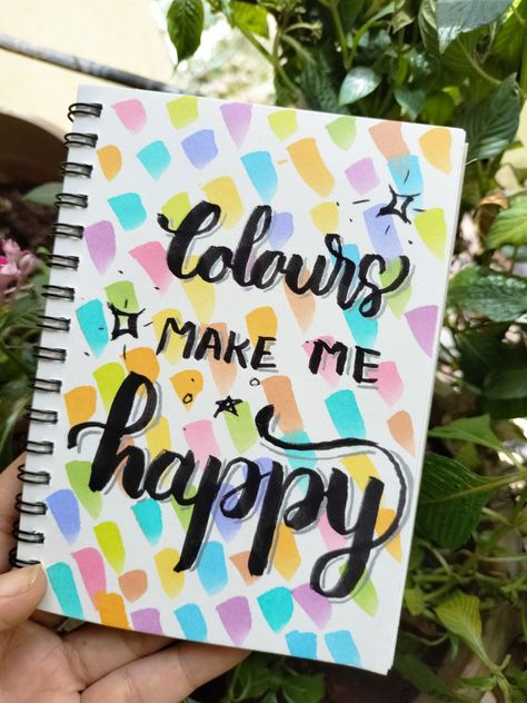 Like n follow for more N Calligraphy, Quote In Calligraphy, Cover Page For Project, Boarders Designs For Projects, Craft Drawing, Colourful Background, Calligraphy Background, Mandala Book, Brush Pen Art