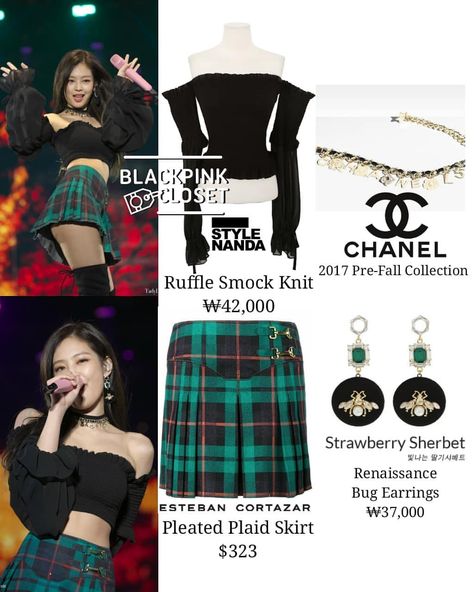 [180331 - TOKYO GIRLS COLLECTION] Jennie ✨STYLE NANDA, ESTEBAN CORTAZAR, CHANEL & STRAWBERRY SHERBET #Jennie #제니 #JENNIEstyle… Kpop Outfits Blackpink, Channel Dress Jennie, Jennie Kim Channel Outfits, Jennie Chanel Fashion Week, Blackpink Jennie Chanel Outfit, Chanel Outfit Jennie Kim, Strawberry Sherbet, Jennie Fashion, Style Nanda