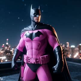 Batman wearing a pink batman outfit - Image Creator from Microsoft Bing Pink Batman Pfp, Pink Fairy Batman, Ima Touch You Lil Bro, Pookie Batman, Fairy Batman, Pink Batman, Knight Aesthetic, Batman Memes, Batman Backgrounds