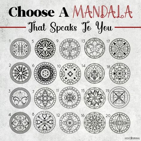 Choose A Mandala And Discover What It Reveals About You Unique Mandala Tattoo, Owl Feather Tattoos, Mandala Quotes, Mandala Meaning, Sacred Geometry Art Mandalas, Sacred Geometry Tattoos, Sacred Geometry Meanings, Tattoos Owl, Tattoos Feather