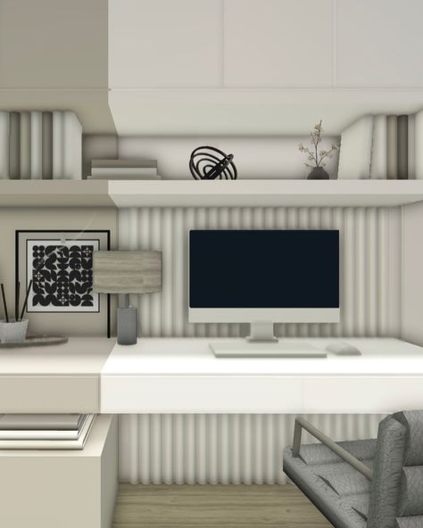 modern study #roblox #bloxburg #bloxburgbuilds #bloxburgbuild #bloxbu... | TikTok Modern Suburban House, Modern Study, House Decorating Ideas Apartments, Small House Layout, Simple Bedroom Design, Diy House Plans, Join My Group, House Floor Design, Simple House Design