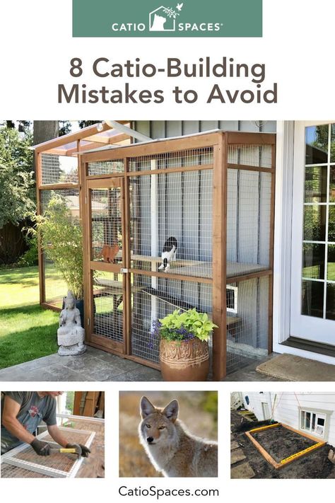 Cat Enclosures Side Of House, Simple Catio Plans, Catios For Cats Diy Small, Cat Window Box Diy, Cat Outside Enclosure, Cat Room Outdoor, Catios Diy, Cat Patio Diy, Catios For Cats Window