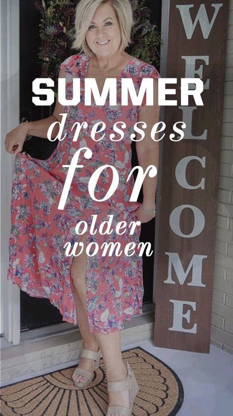 Over 60 Fashion Classy, Older Women Dresses, Mode Over 50, Clothes For Women Over 60, Dresses For Older Women, 70 Year Old Women, Summer Workout Outfits, 60 Year Old Woman, Chic Summer Dresses