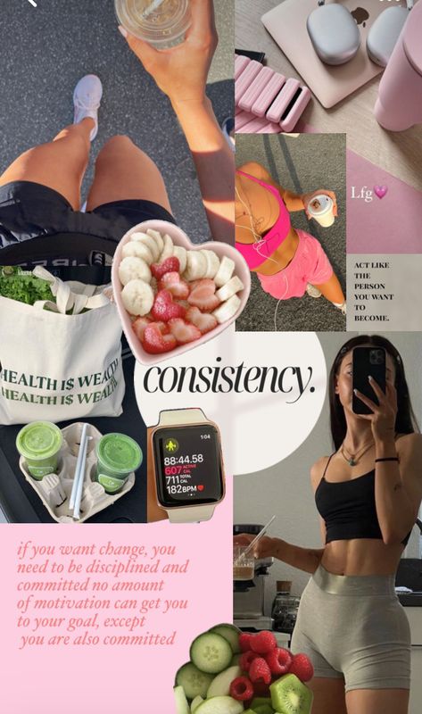 Fitness Vision Board, Dream Vision Board, Vie Motivation, Vision Board Inspiration, Motivation Board, Healthy Lifestyle Motivation, Fitness Inspiration Body, Healthy Girl, Healthy Lifestyle Inspiration