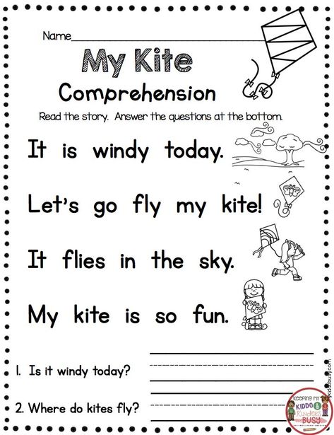 Spring Reading Passage with comprehension questions for Spring - kindergarten and first grade reading resources and reading intervention - Spring Animals reading and writing prompts - perfect for Easter  FREE Printables #kindergarten #readingcomprehension #kindergartenreading Kindergarten Comprehension, April Lesson Plans, Lesson Plans For Kindergarten, First Grade Reading Comprehension, Educational Tips, Reading Comprehension Kindergarten, Kindergarten Reading Worksheets, English Worksheets For Kids, Gain Confidence