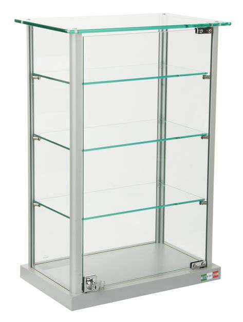 Small Curio Cabinet, Countertop Display Case, Glass Display Shelves, Diy Shelving, Glass Countertop, Glass Canopy, Canopy Architecture, Backyard Canopy, Glass Countertops