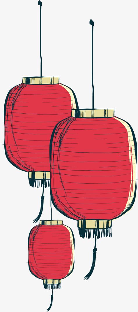 Tanglung Cina, Lantern Drawing Simple, Chinese Lantern Drawing, Lanterns Drawing, Lantern Drawing, Lantern Illustration, Lantern Tattoo, Lantern Art, Japanese Lantern