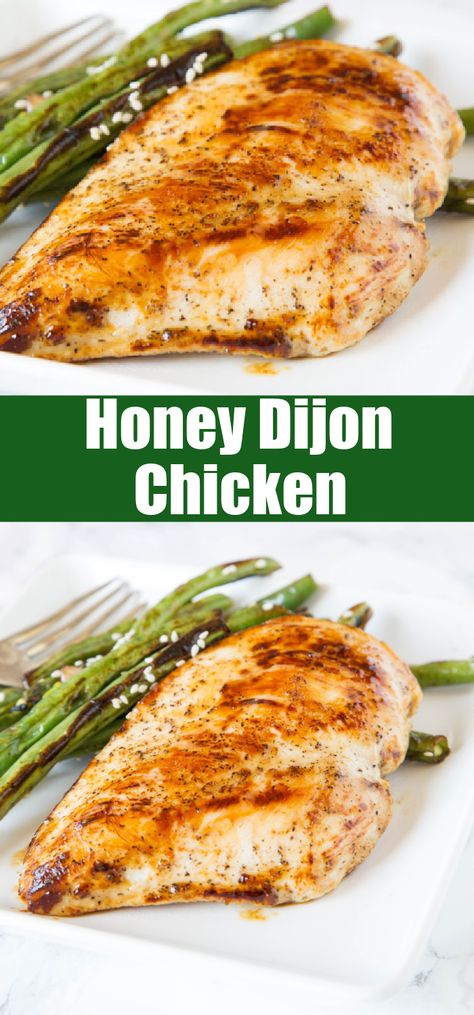 Honey Dijon Chicken Breast, Honey Dijon Sauce, Dijon Chicken Recipes, Baked Chicken Cutlets, Honey Dijon Chicken, Baking Chicken, Gerd Recipes, Dijon Sauce, Chicken Cutlet