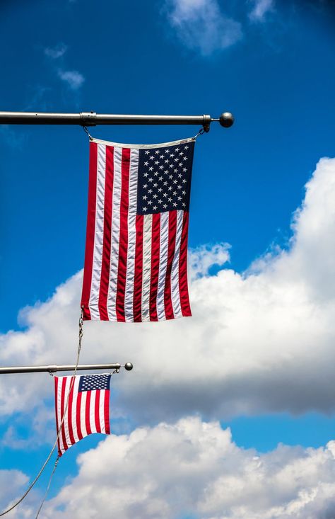 Flag Photos · Pexels · Free Stock Photos American Flag Wallpaper, American Flags, American Flag Background, Happy Memorial Day, Happy Labor Day, Take A Deep Breath, Deep Breath, Sky Clouds, Road Trip Usa