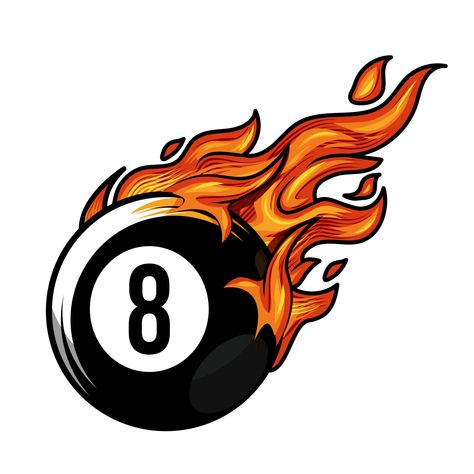 8ball Pool Logo, Fireball Bottle, Pool Drawing, Logo Silhouette, Fire Logo, Logo Youtube, Billiard Ball, Number Eight, Number Art