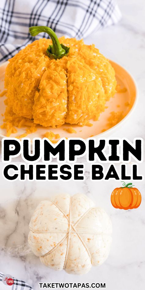 How to Make a Festive Pumpkin Cheese Ball Pumpkin Cheese Ball Recipe, Pumpkin Cheese Ball, Turkey Cheese Ball, Fun Halloween Party Food, Cream Cheese Ball, Edible Crafts, Pumpkin Cream Cheeses, Fall Festivities, Cheese Ball Recipes