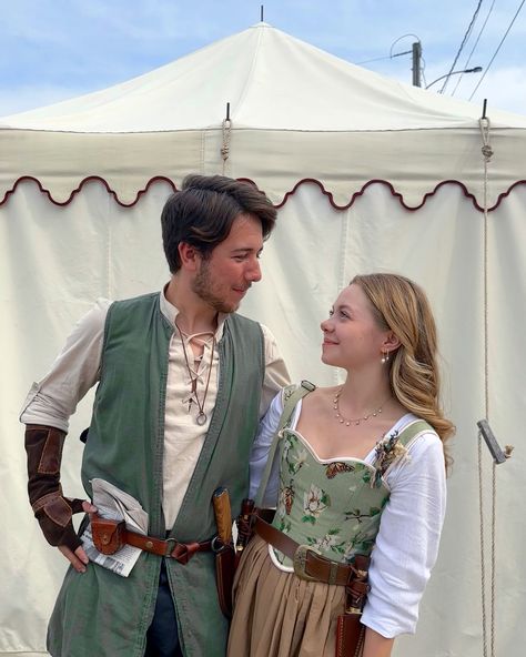 Huzzah!…It’s a Ren Faire thing, thou wouldst ne’er understand 🕯️🌿✨🤎 (Tags) #mainerenaissancefaire #renfaire #ootd #costume #mainetravel #exploremaine #coupletravel #fairemode #renaissancefestival #creative #historicalfashion #fun #hugatree #gooutside #whimsical #frolicking #stopreadingmytags Fairy Core Ren Faire, Ren Faire Vest, Mens Ren Faire Outfit Diy, Men’s Ren Fair Costume, Renassiance Fair Outfits Easy, Green Ren Faire Outfit, Guy Ren Faire Outfit, Renicansse Fair Outfits Men, Masc Ren Fair Outfit