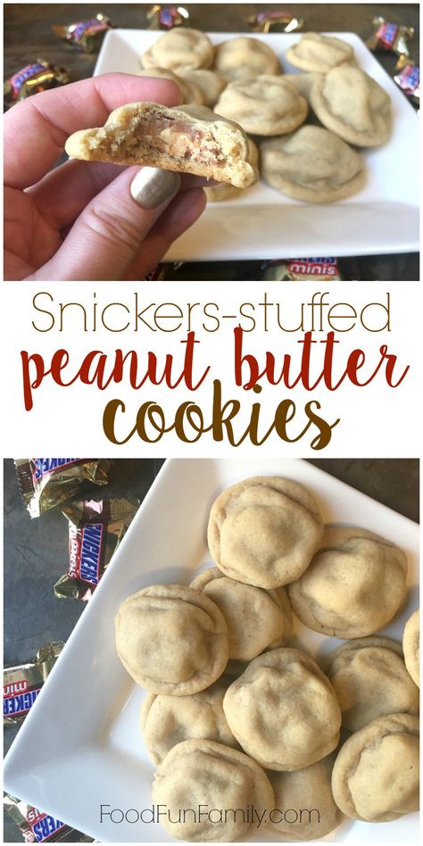 Stuffed Peanut Butter Cookies, Making Peanut Butter, Stuffed Cookies, Hershey's Kisses, Healthy Food Facts, Halloween Desserts, Peanut Butter Cookies, Fun Family, Good Healthy Recipes