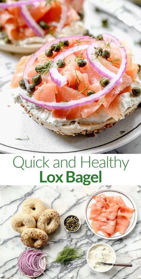 Lox Breakfast, Cream Cheese Smoked Salmon, Bagel Sandwich Recipes, Lox Recipe, Cream Cheese Smoked, Lox Bagel, Herb Cream Cheese, Smoked Salmon Cream Cheese, Salmon Breakfast