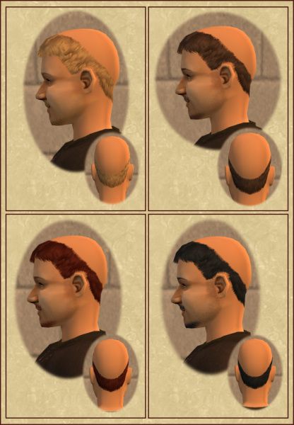 Mod The Sims - Monks Tonsure Haircut Monk Haircut, The Monks, Head Hair, The Sims, Hair Cuts, Hair