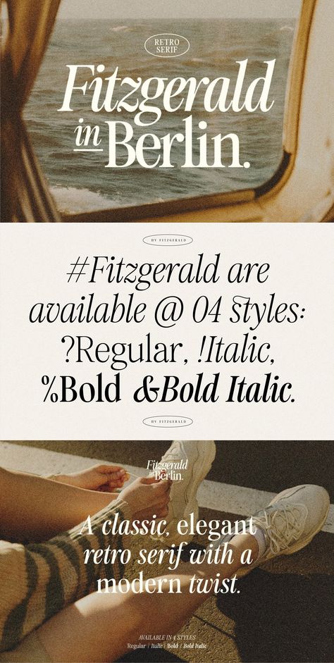 Fitzgerald Font by Harmonais Visual Aesthetic Serif Fonts, Popular Fonts 2023, Serif Font Design, Vintage Serif Font, The Seasons Font, Trend Font, Free Vintage Fonts, Magazine Font, Fonts 2024