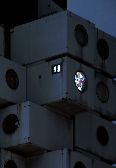 PIC #travel #vacation #world #lifestyle Additive Architecture, Kisho Kurokawa, Nakagin Capsule Tower, Brutalism Architecture, Casa Container, Brutalist Architecture, Brutalism, Urban Photography, City Aesthetic