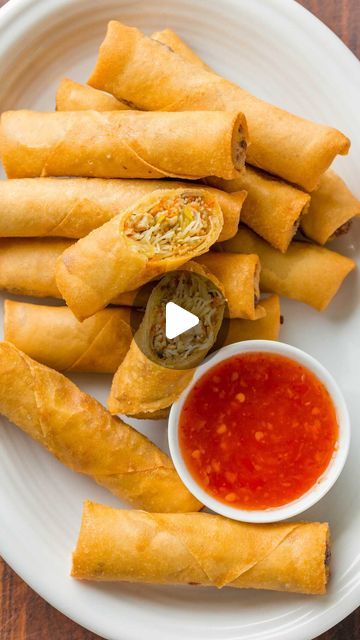 Natasha Kravchuk on Instagram: "Super Crispy EGG ROLLS! Just listen to that crunch 😍 

RECIPE: https://natashaskitchen.com/pork-and-mushroom-egg-rolls/

#eggrolls #yummy #tasty #natashaskitchen #food #foodstagram #takeoutfood #howtocook #yum" Pork Egg Roll Recipes, Chinese Egg Rolls, Pork Egg Rolls, Crispy Egg, Crunch Recipe, Chinese Egg, Takeout Food, Egg Roll Recipes, Roll Recipes