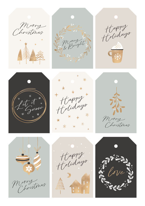 Christmas Tags Printable Free Templates, Advent Calendar Free, Free Christmas Tags Printable, Tags For Gifts, Christmas Tags Printable, Free Printable Tags, Merry Christmas Love, Christmas And Winter, Merry Christmas Happy Holidays