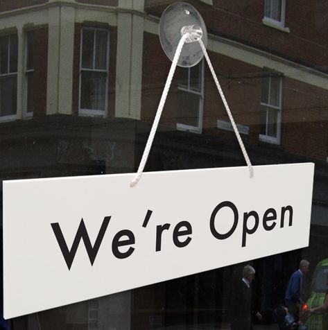 We're Open Sign, Open Close Sign, Open & Closed Signs, Vehicle Signage, Open Sign, Closed Signs, Window Signs, Open Signs, Office Door