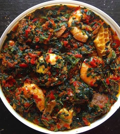 Food to eat during pregnancy in Nigeria. Efo Riro, Nigeria Food, African Recipes Nigerian Food, West African Food, Nigerian Recipes, Africa Food, African Cooking, Nigerian Food, Pregnancy Food