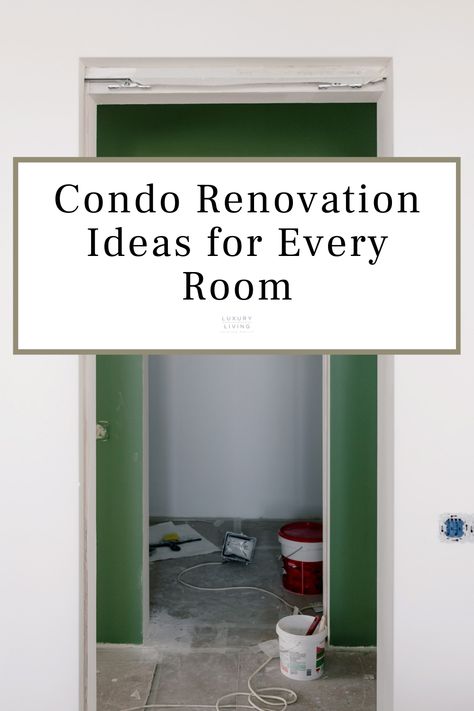 Renovating your condo can help turn your house into a home and is also a great way to improve the value of your home. If you are looking to freshen up spaces in your condo, consider these renovation ideas for every room. Small Condo Renovation Ideas, Condo Decorating Ideas, Small Condo Living, Beautiful Kitchenware, Chicago Luxury, Condo Renovation, Upholstered Wall Panels, Small Condo, Condo Remodel