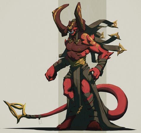 ArtStation - Demon wizard, Roy XVI Demon Wizard, Monster Template, Demon Artwork, Devil Design, Demon Character, Fantasy Demon, Monster Concept Art, Demon Art, Fantasy Monster