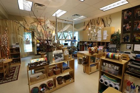 Reggio Classroom Decor, Preschool Room Layout, Nature Based Classroom, Ece Classroom, Daycare Room Ideas, Reception Classroom, Reggio Emilia Classroom, Calm Classroom, Reggio Inspired Classrooms