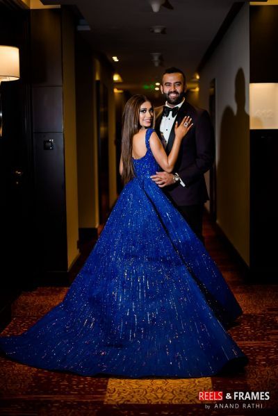 A Super Pretty Bangalore Wedding With Stunning Outfits & A Breathtaking Bridal Entry | WedMeGood Engagement Gowns Brides, Reception Look Bride Indian Gown, Sangeet Bridal Outfit, Sangeet Gowns For Bride, Bridal Sangeet Outfits, Engagement Gowns Indian Brides Outfit, Cocktail Dress Bride, Reception Gowns Indian Bridal, Engegment Pose