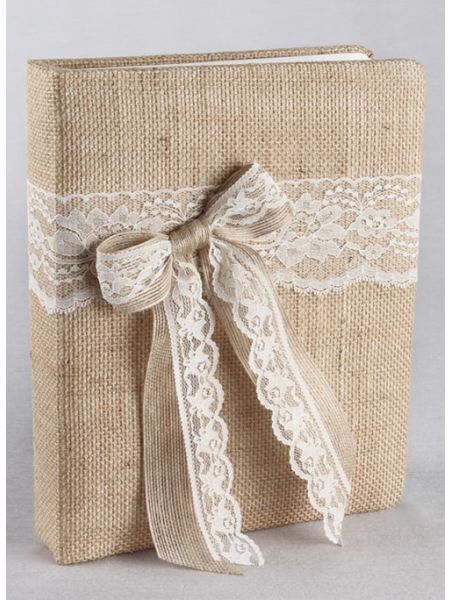 Wedding Memory Book, Country Romance, غلاف الكتاب, Country Wedding Cakes, Book Cover Diy, Rustic Wedding Guest Book, Burlap Wedding, Flower Girl Basket, Rustic Country Wedding