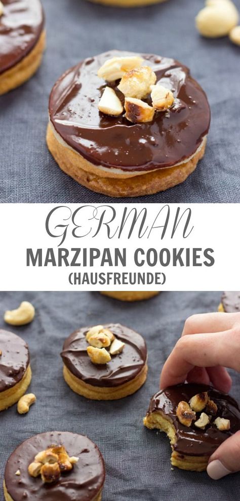 German Marzipan, Marzipan Cookies, Marzipan Recipe, Lavender Macarons, German Food Authentic, German Christmas Cookies, German Cookies, German Desserts, German Baking