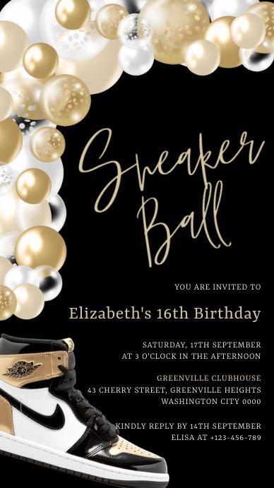 240 Free Templates for 'Sneaker ball' Sneaker Ball Flyer Ideas, Sneaker Ball Invitation Ideas, Sweet 16 Sneaker Ball Party Ideas, Sneaker Ball Flyer, Sneaker Ball Party Ideas, Sneaker Ball Invitation, Sweet 16 Cinderella Theme, Sneaker Gala, Cinderella Sweet 16