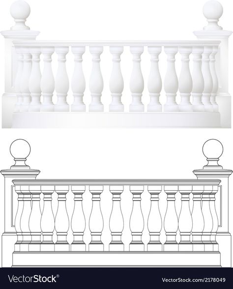 How To Draw A Balcony, Balcony Design Drawing, Balcony Art Drawing, Balcony Drawing Reference, Balcony Sketch, Art Dynamics, Balcony Drawing, Paris Balcony, Architecture Blueprints