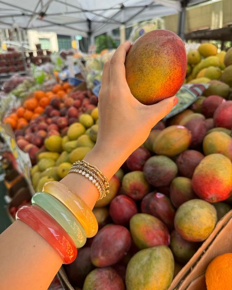 Blending right in at the fruit stand with our classic gemstone bangles 🍒🍓🍍🥭🥦🍆 #jadebangles #jade #fruitstand #wholefoods #veggies #summerbracelets #summervibes #fruitsandveggies Gemstone Bangles, Fruit Stand, Fruit Stands, Gemstone Bangle, Jade Bangle, Summer Bracelets, Stacked Bangles, The Fruit, Jewellery Design