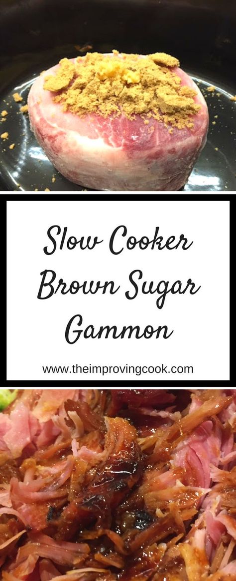 Slow Cooked Gammon, Recipes With Cooked Ham, How To Cook Gammon, Slow Cooker Gammon, Slow Cooked Ham, Slow Cooker Ham Recipes, Gammon Recipes, Slow Cooker Ham, Yummy Salad Recipes