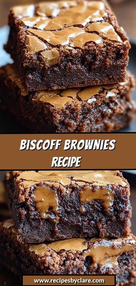 Indulge in these decadent brownies with a delicious Biscoff twist—rich, fudgy, and simply irresistible!

Ingredients:

½ cup unsalted butter
1 cup granulated sugar
½ cup Biscoff spread
½ cup Biscoff cookies, crushed
These brownies combine the classic fudgy texture with the unique, spiced flavor of Biscoff, creating a dessert that's truly indulgent! Biscoff Spread Recipes, Biscoff Desserts, Biscoff Brownies, Decadent Brownies, Biscoff Recipes, Biscoff Spread, Biscoff Cookies, Brownies Recipe Easy, Spread Recipes