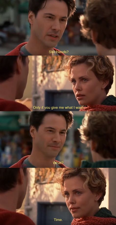 Sweet November (2001) Sweet November Aesthetic, Keanu Reeves Sweet November, Sweet November Movie Quotes, Sweet November Movie, Sweet November Quotes, November Film, Charlize Theron Short Hair, Quotes Sweet, Sweet November