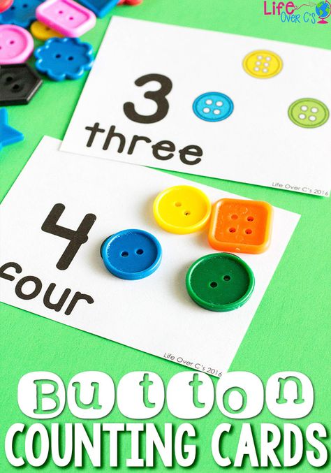 Grab Pete the Cat and His Groovy Buttons and these fun button counting cards for a fun math activity for preschoolers.With picture-supported one-to-one correspondence, kids will love counting along with one of their favorite books! via @lifeovercs Pete The Cat Buttons, Activity For Preschoolers, Prek Math, Fun Math Activities, Creative Curriculum, Counting Cards, Daycare Activities, Numbers Preschool, Math Activity